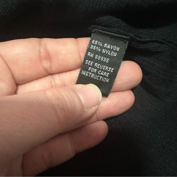 NWT deadstock Black pleated sleeveless blouse with beaded collar size XL - Picture 6 of 7